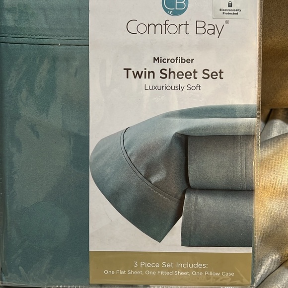 Comfort Bay Microfiber Twin Sheet Set Luxuriously Soft - Picture 2 of 4